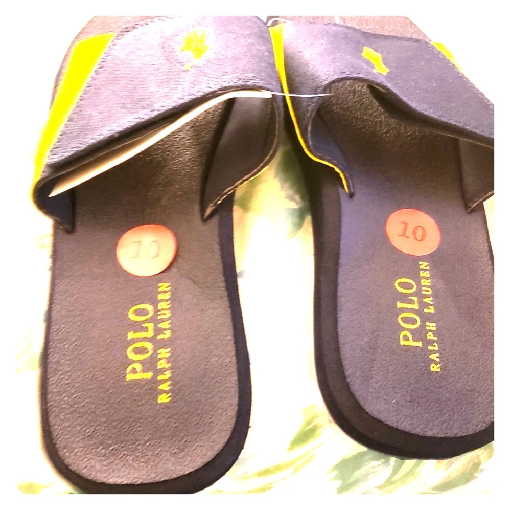 RL Navy Blue Slippers